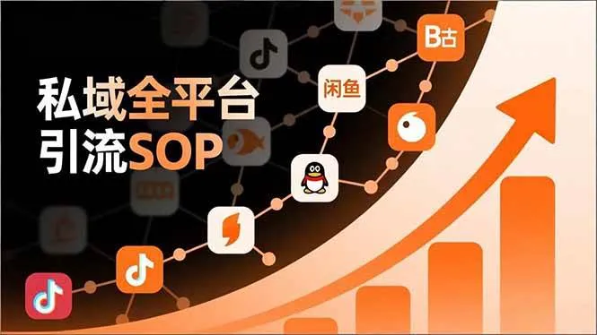 （16994期）私域全平台引流SOP，抖音/快手/小红书/微信/QQ/B站/闲鱼等，技术合集，高效转化公域流量-lanti云网创