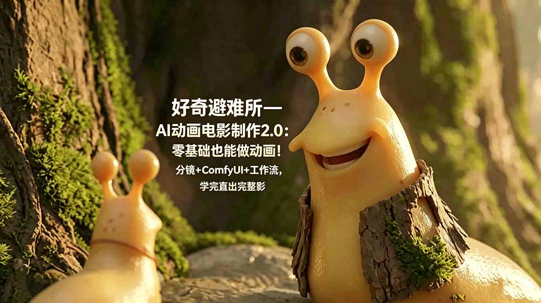 好奇避难所—AI动画电影制作2.0:零基础也能做动画!分镜+ComfyUI+工作流,学完直出完整影片 1 0361fd4c8d5724fd8b82f57a38e82974