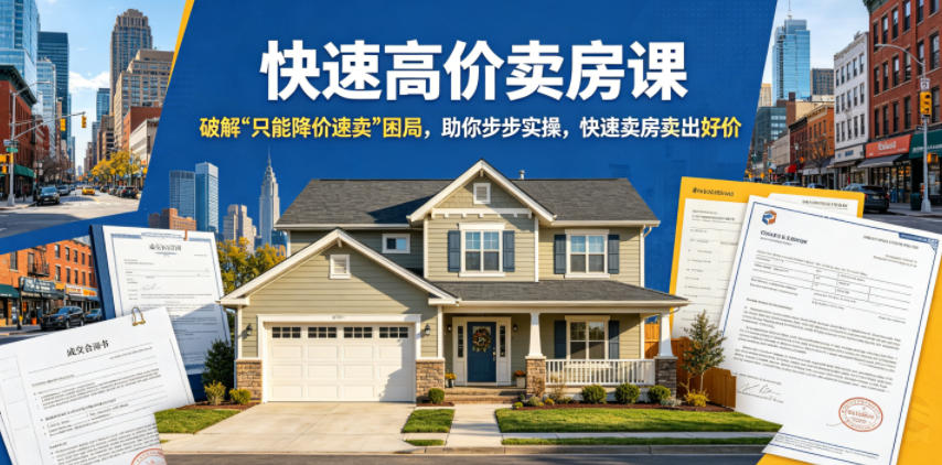快速高价卖房课,破解“只能降价速卖”困局,助你步步实操,快速卖房卖出好价(更新2026) 1 快速高价卖房课,破解“只能降价速卖”困局,助你步步实操,快速卖房卖出好价(更新2026)