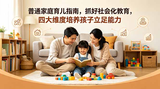 付费文章：普通家庭育儿指南，抓好社会化教育，四大维度培养孩子立足能力 - LanTi云网创-lanti云网创