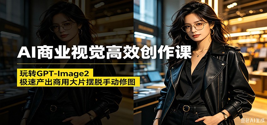 AI商业视觉高效创作课：玩转GPT-Image2，极速产出商用大片摆脱手动修图(更新)-lanti云网创