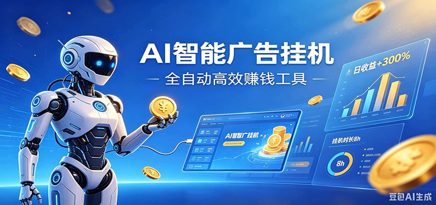 AI智能广告挂机，小白轻松上手，在家自动赚收益 - LanTi云网创-lanti云网创