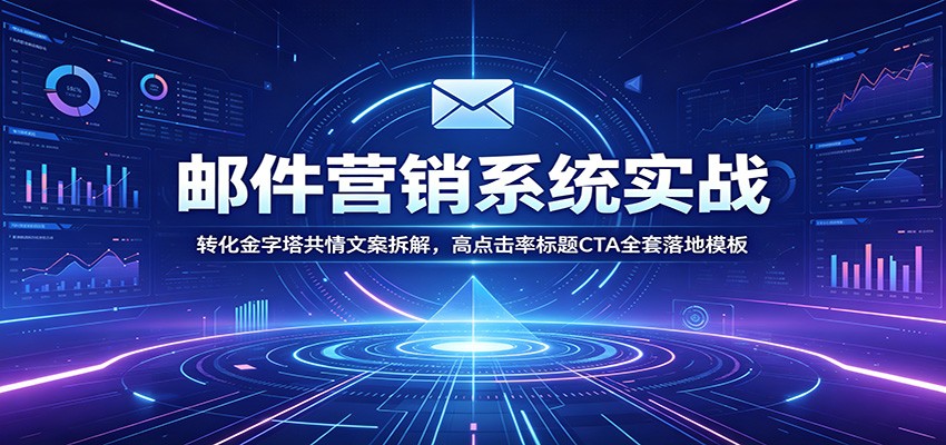 邮件营销系统实战：转化金字塔共情文案拆解，高点击率标题CTA全套落地模板 - LanTi云网创-lanti云网创