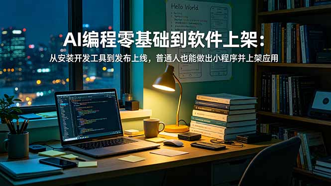 AI编程零基础到软件上架:从安装开发工具到发布上线,普通人也能做出小程序并上架应用商店 3 1a4d30e09e609e499dba16011258ddce
