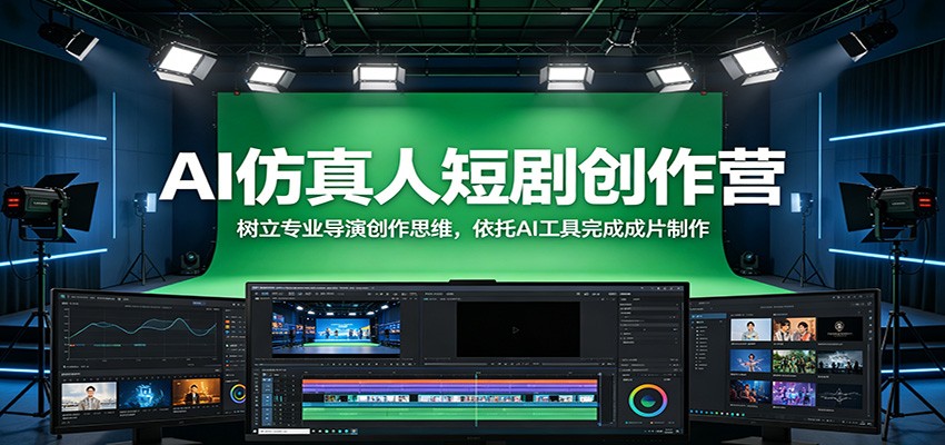 AI仿真人短剧创作营：树立专业导演创作思维，依托AI工具完成成片制作 - LanTi云网创-lanti云网创