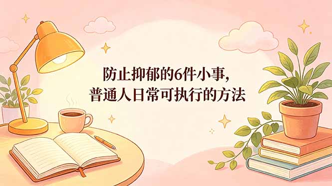 付费文章：防止抑郁的6件小事，普通人日常可执行的方法-lanti云网创