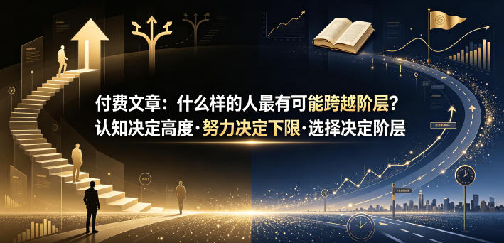 付费文章：什么样的人最有可能跨越阶层？认知决定高度·努力决定下限·选择决定阶层-lanti云网创