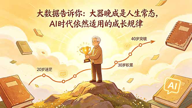 付费文章：大数据告诉你：大器晚成是人生常态，AI 时代依然适用的成长规律-lanti云网创