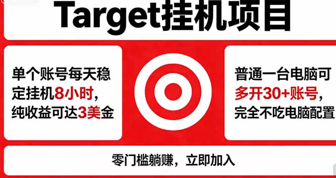 海外平台Target，正规运营商合作、技术兜底长期稳定、防风控、任务不断档、收益透明、灵活提...-lanti云网创