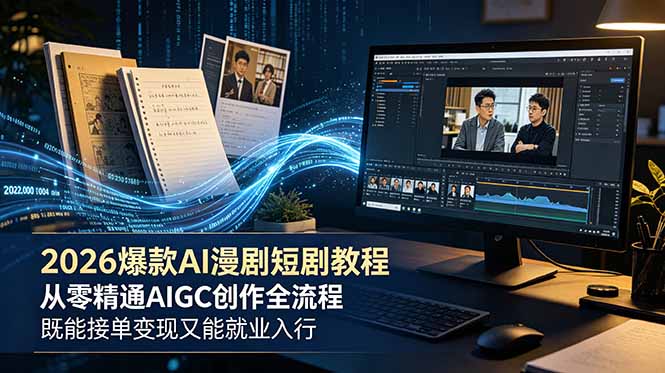 2026 爆款 AI 漫剧短剧教程 从零精通 AIGC 创作全流程 既能接单变现又能就业入行 1 552498b3177bd470acf7e56c0f3c279a