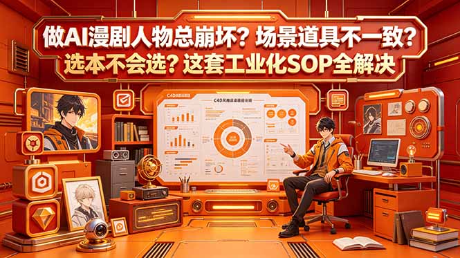 做AI漫剧人物总崩坏?场景道具不一致?选本不会选?这套工业化SOP全解决 (更新 3 5718f593c569946c8f9e620f9d7c6632