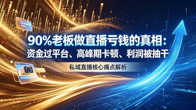 做直播亏钱的真相资金过平台、高峰期卡顿利润被抽干 私域直播核心痛点解析-lanti云网创