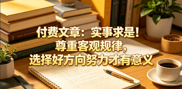 付费文章：实事求是！尊重客观规律，选择好方向努力才有意义-lanti云网创