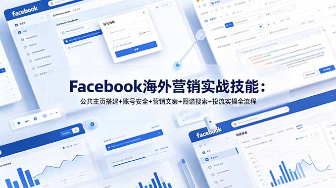 Facebook海外营销实战技能:公共主页搭建+账号安全+营销文案+图谱搜索+投流实操全流程 3 6a02e2d432bc87cc0202c6a1b1a44092