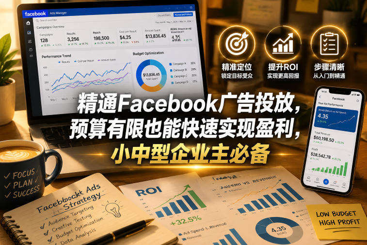 精通Facebook广告投放,预算有限也能快速实现盈利,小中型企业主必备【原创双语字幕】 1 精通Facebook广告投放,预算有限也能快速实现盈利,小中型企业主必备【原创双语字幕】