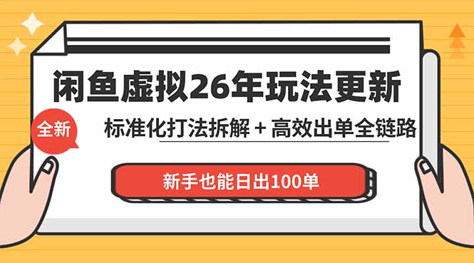 闲鱼虚拟从0到1系统化运营课程：标准化打法拆解 + 高效出单全链路教学，新手也能日出100单-lanti云网创