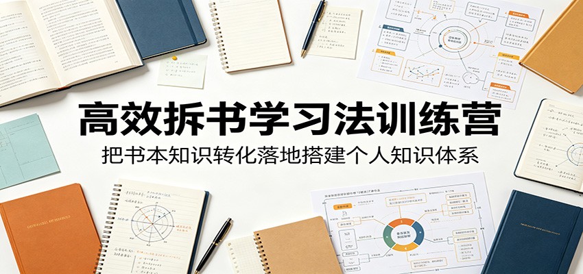 高效拆书学习法训练营，把书本知识转化落地搭建个人知识体系 - LanTi云网创-lanti云网创