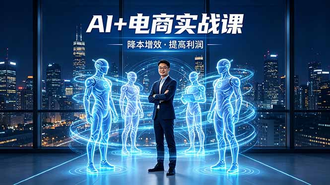 AI+电商实战课，1人+N个AI 智能体，把SOP变AI员工，实现降本增效提高利润-lanti云网创