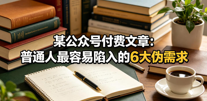 某公众号付费文章:普通人最容易陷入的6大伪需求 1 某公众号付费文章:普通人最容易陷入的6大伪需求
