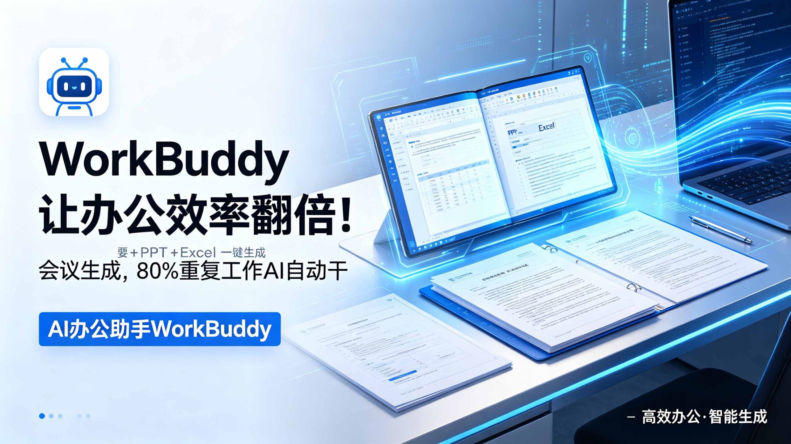 WorkBuddy让办公效率翻倍!会议纪要+PPT+Excel一键生成,80%重复工作AI自动干 - LanTi云网创-lanti云网创