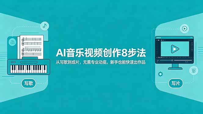 AI音乐视频创作8步法：从写歌到成片，无需专业功底，新手也能快速出作品-lanti云网创