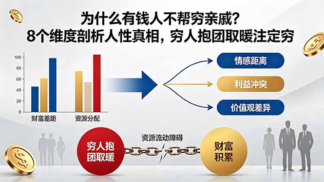 付费文章:为什么有钱人不帮穷亲戚?8个维度剖析人性真相,穷人抱团取暖注定穷 1 a101c78287b438959e5eaae7cdcfdbb8
