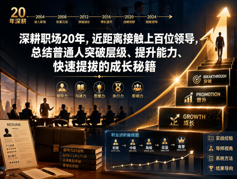 付费文章:深耕职场20年,近距离接触上百位领导,总结普通人突破层级、提升能力、快速提拔的成长秘籍(全网独家干货)-lanti云网创