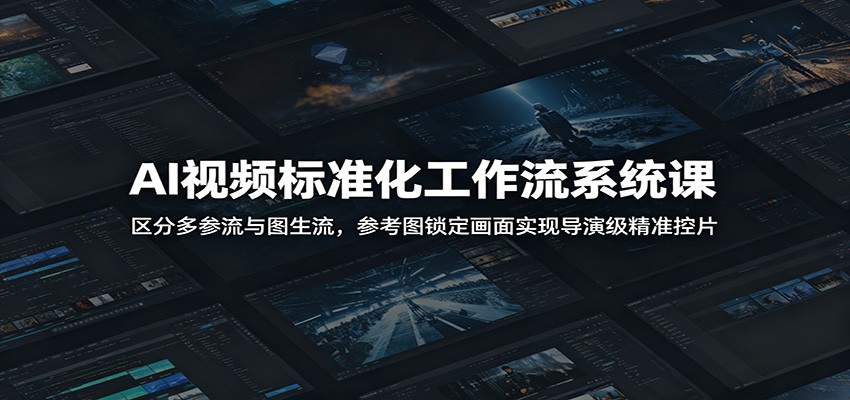 AI视频标准化工作流系统课：区分多参流与图生流，参考图锁定画面实现导演级精准控片 - LanTi云网创-lanti云网创