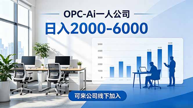 2026创业新风口—OPC一人公司模式震撼首发！日收益2000-6000+，项目绿色长久，安全稳健，合...-lanti云网创