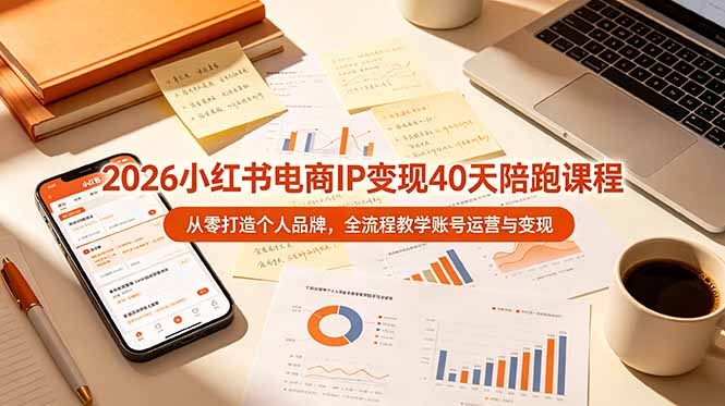 2026小红书电商IP变现40天陪跑课程-11期,从零打造个人品牌,全流程教学账号运营与变现 1 d3b224cb9ef6f412373695d105cc1283
