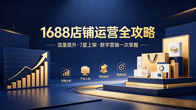 1688店铺没流量?产品上架不到7星?数字营销不会投?全套运营技能一次学(更新6月 3 d3e191326821cd9f36a4ac6173396748