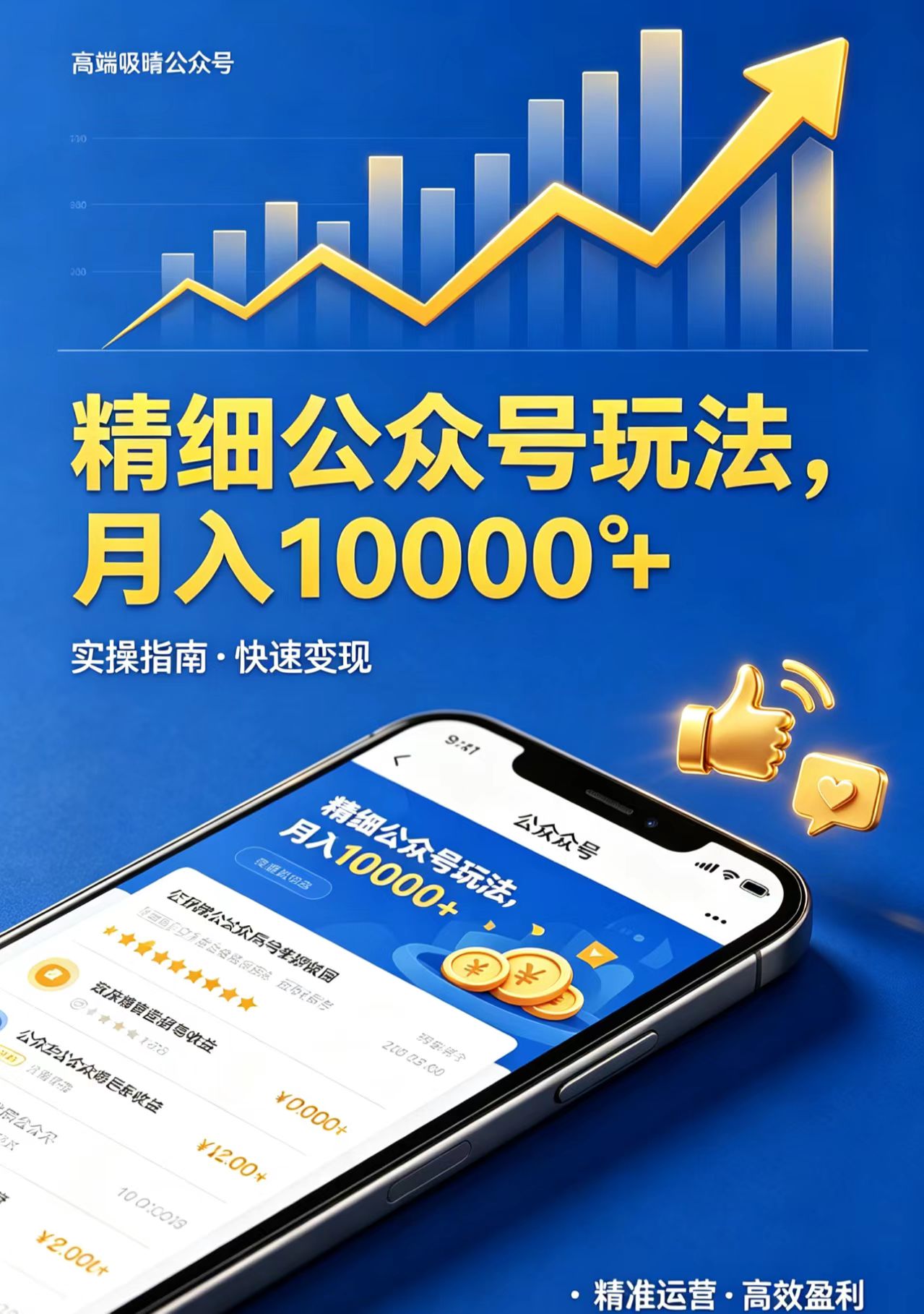 精细公众号玩法，月入10000+，实操指南，快速变现-lanti云网创