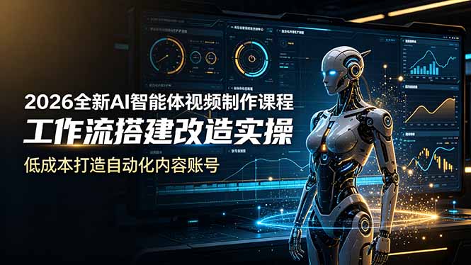 2026全新AI Codex智能体视频制作课程，工作流搭建改造实操，低成本打造自动化内容账号 - LanTi云网创-lanti云网创
