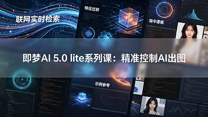 即梦AI 5.0 lite实战课:联网实时检索+特征迁移+指令遵循+示例参考,精准控制AI出图 1 dffc3cfc39391433198557392efb1306
