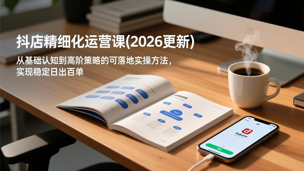 抖店精细化运营课(更新6月 1 f95c13e4c257c14cb29bea955d649ccc