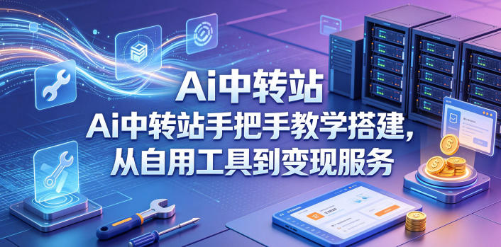 Ai中转站手把手教学搭建，从自用工具到变现服务-lanti云网创