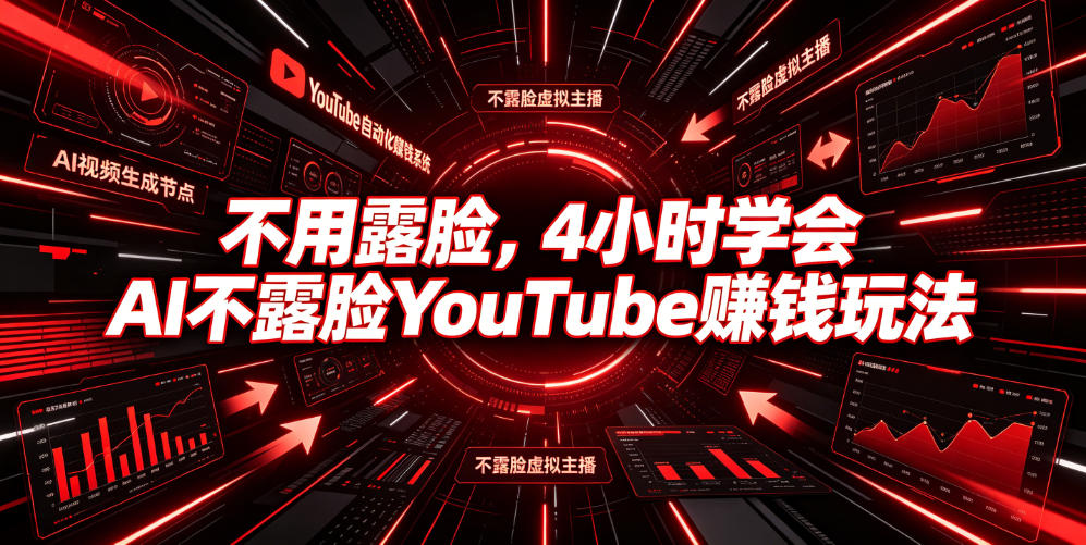 不用露脸，4小时学会AI不露脸YouTube賺钱玩法【原创双语字幕】-lanti云网创