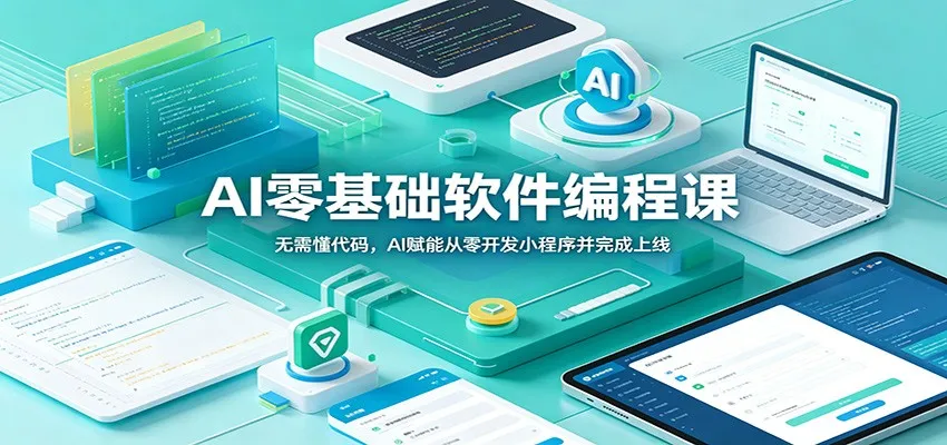 AI零基础软件编程课：无需懂代码，AI赋能从零开发小程序并完成上线-lanti云网创