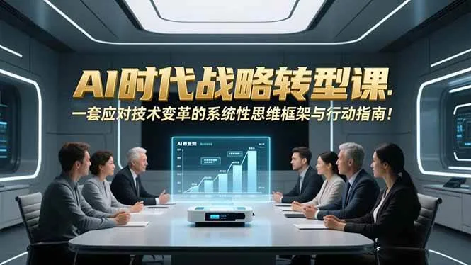 （16989期）AI时代战略转型课：一套应对技术变革的系统性思维框架与行动指南！-lanti云网创