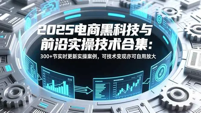 （16992期）2025电商黑科技与前沿实操技术合集：300+节实时更新实操案例，可技术变现亦可自用放大-lanti云网创