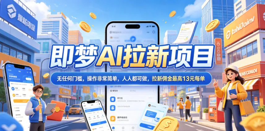 2026年即梦AI拉新项目最新玩法，无任何门槛，操作非常简单，人人都可做，拉新佣金最高13米每单（更新6月24日）-lanti云网创