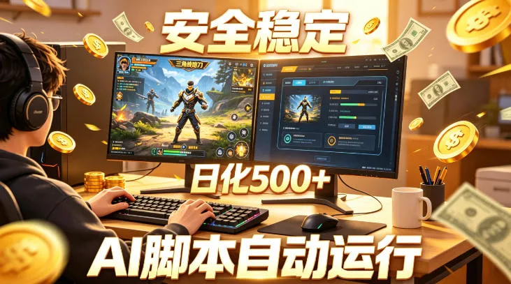 三角洲全自动挂G项目，AI脚本躺賺，日化500+，无需手动操作【揭秘】-lanti云网创